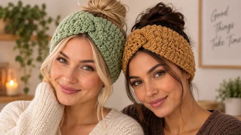 Crea práctica y cómoda diadema con puntada sencilla a crochet