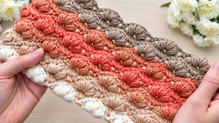 Tutorial para principiantes de fácil punto tipo concha para blusas a crochet