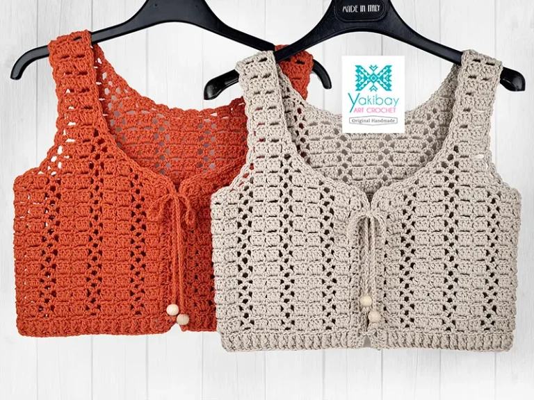 El top Corazón a crochet que le da a tu look boho un detalle romántico y hecho a mano