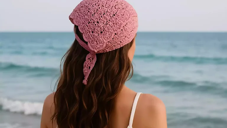 Bandana ajustable a ganchillo: diseño práctico y hermoso