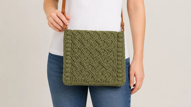 ✨ Teje un bolso en Técnica Irlandesa: flores, encajes y un acabado espectacular