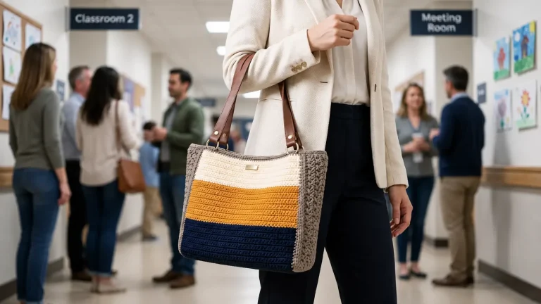 Teje el moderno y elegante bolso Helena a crochet y luce un accesorio único 👜