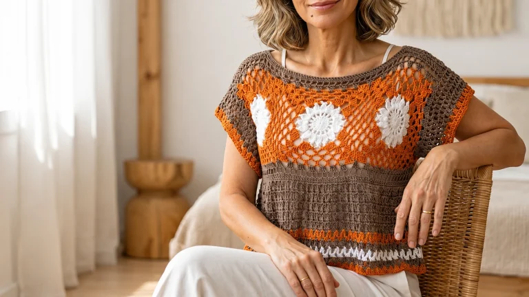 Dale nueva vida a tus sobrantes con una blusa a crochet original y elegante 💖