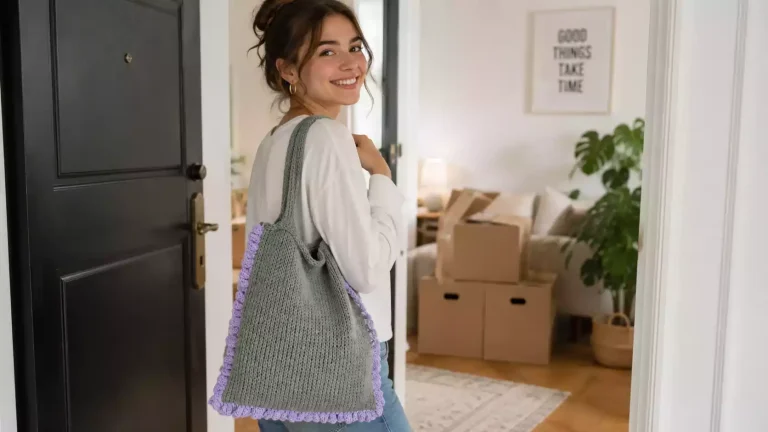 Una tote bag a crochet tan linda y práctica que roba miradas 👜🌷