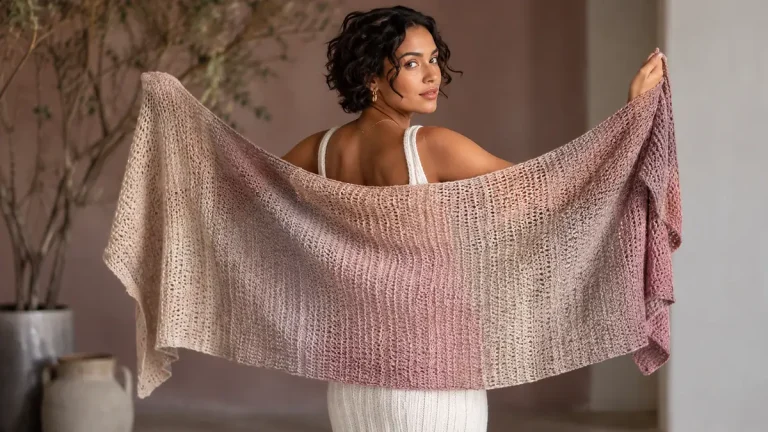 Cómo tejer un chal a crochet con buena caída