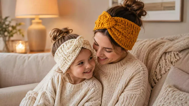 Teje punto a punto una diadema a crochet y crea un accesorio encantador 🧶✨