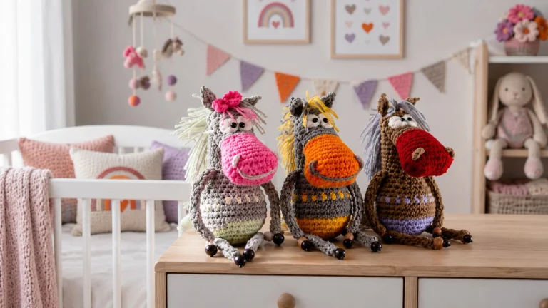 Dulces caballitos a crochet que roban miradas desde el primer punto 🐴💖