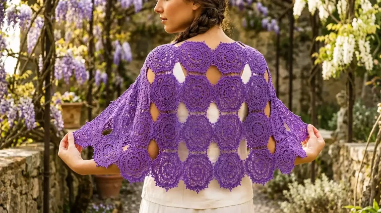 Motivo o granny hexagonal a ganchillo: delicado, elegante y lleno de encanto