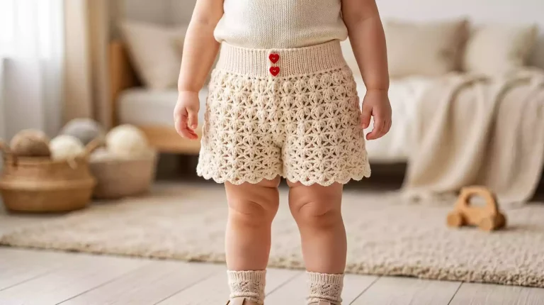 Short a crochet para principiantes: aprende esta linda puntada de abanicos 🩳