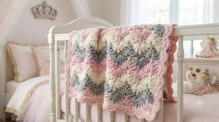 El punto a crochet que necesitas para hacer mantas de bebé dulces y especiales 🧶👶