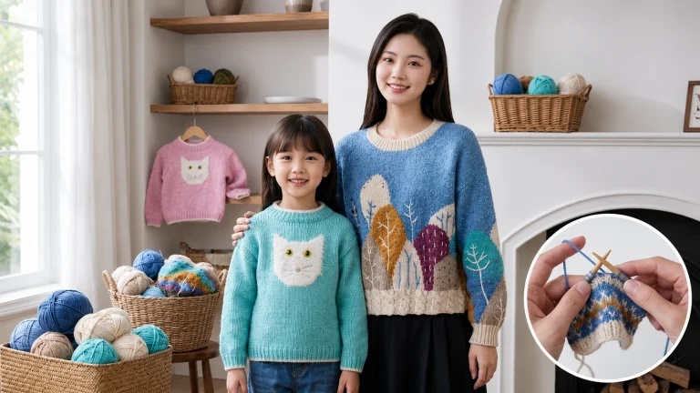 Intarsia en suéteres: 8 recursos para tejer animales, paisajes y bloques de color