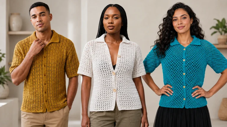 10 camisas y camisetas a crochet para aprender a adaptar cuerpo, mangas y escote