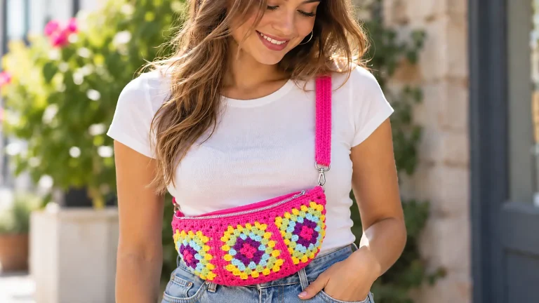 Teje tu propio bolso canguro en pocos pasos: estilo, color y creatividad 💕👜
