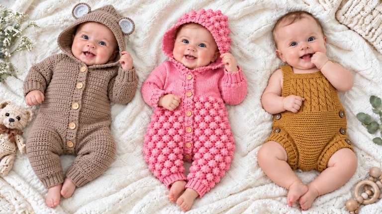 Mamelucos, ranitas y petos: 16 prendas para tejer con cariño a tu bebé