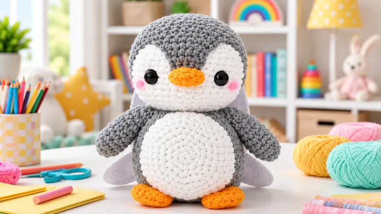Pingüino amigurumi a crochet: tierno, fácil y adorable