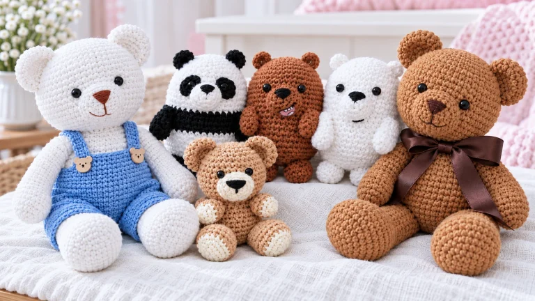 Tutoriales de ositos amigurumis fáciles de tejer para principiantes 🧸