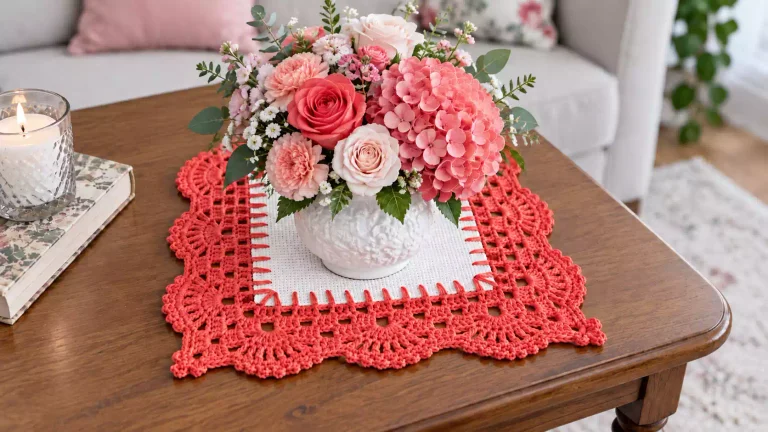 💕 Teje una puntilla con esquinas a crochet y transforma tus textiles con un detalle especial