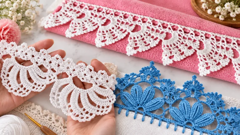 35 puntillas y encajes a crochet para terminar tus proyectos con un toque especial