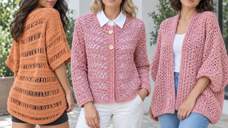 Las 35 chaquetas de dama a crochet más hermosas y fáciles de tejer que puedes aprender a hacer hoy