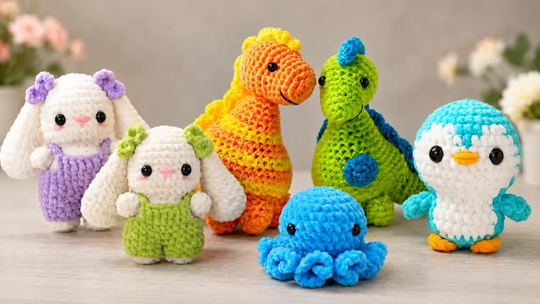 20 proyectos y recursos de amigurumi para practicar punto bajo, formas y detalles