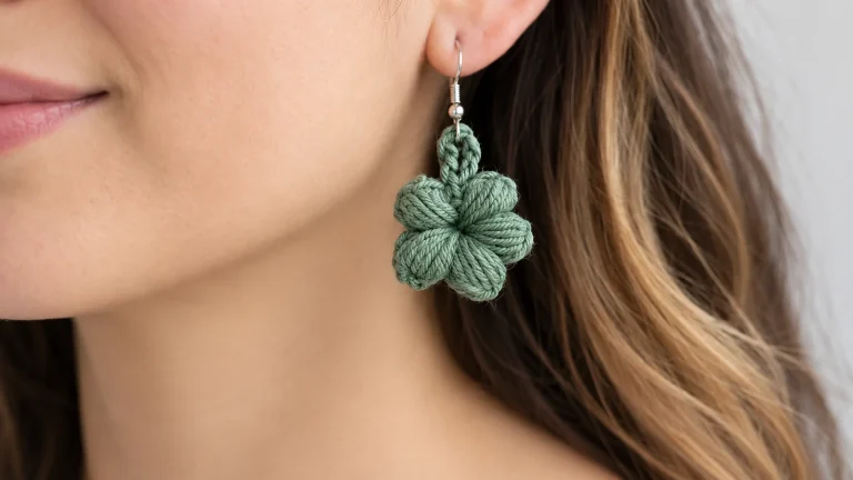 Aretes de Flor Molly: Pequeñas Flores Tejidas que Iluminan tu Estilo