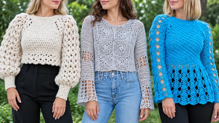 15 blusas a crochet para usar cuando empieza a hacer frío 🍃