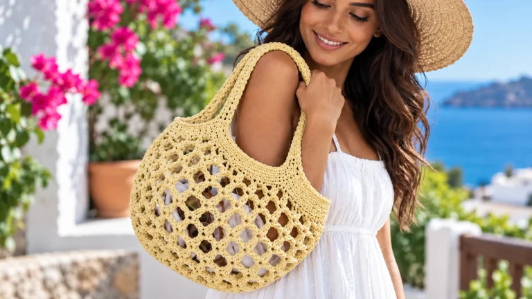 Tutorial de bolso en malla a crochet