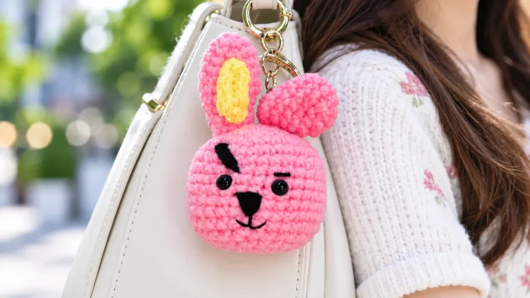 Cómo tejer el llavero Cooky BT21 de BTS en versión amigurumi
