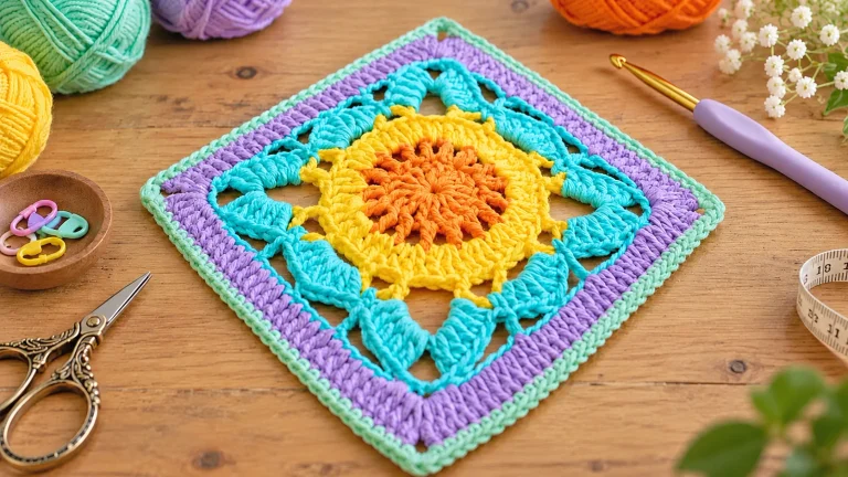 Granny Willow a ganchillo: el motivo en relieve más elegante que puedes tejer