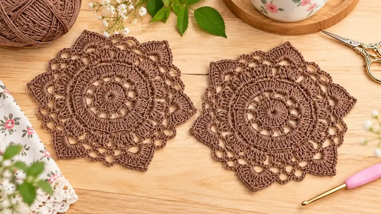 Paso a Paso de Motivo o Carpeta a Crochet