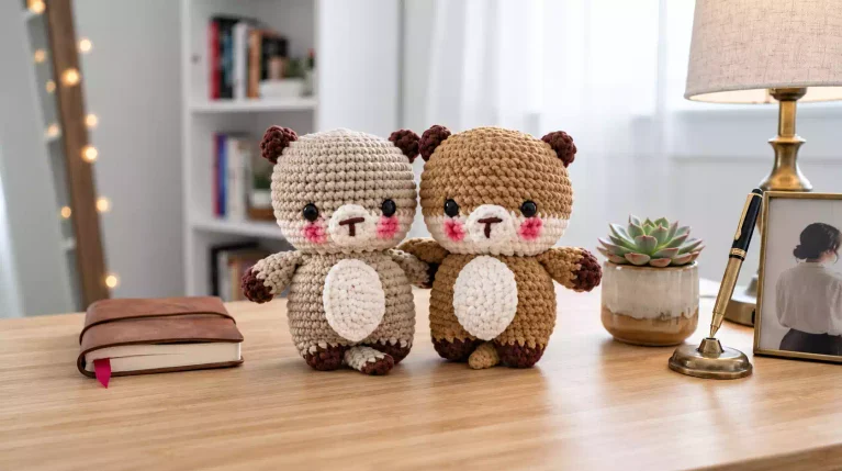 Estas nutrias tejidas a crochet son el próximo amigurumi que querrás intentar🦦