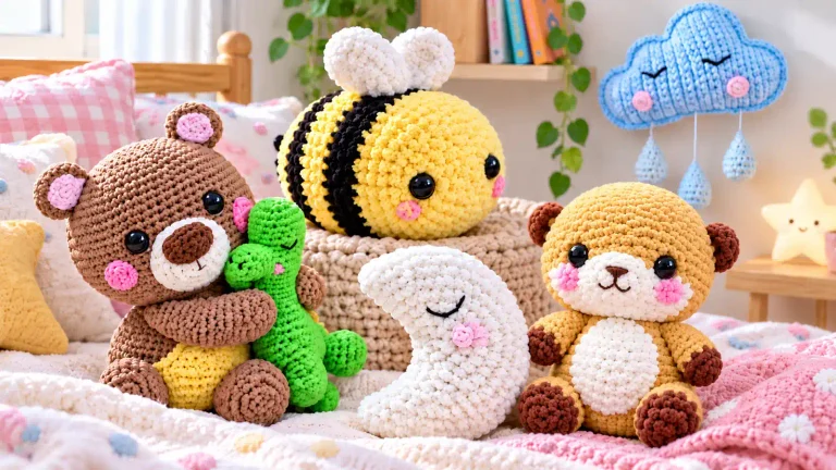 20 tutoriales de amigurumis a crochet para decorar la habitación de tu peque 🐣