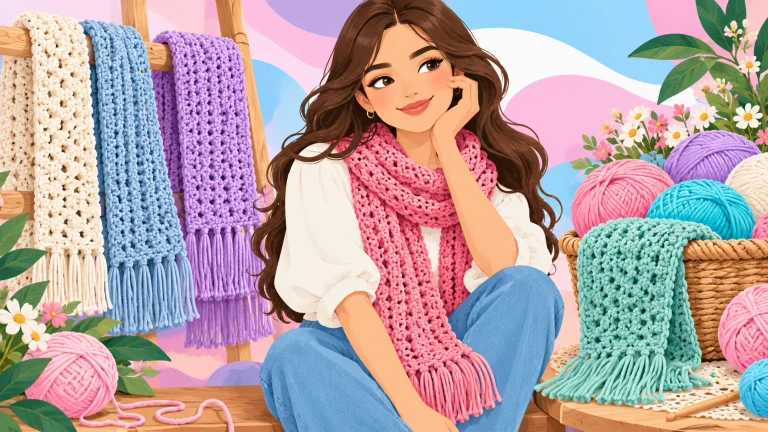 Tabla de medidas para bufandas a crochet: elige el largo y el ancho 📏