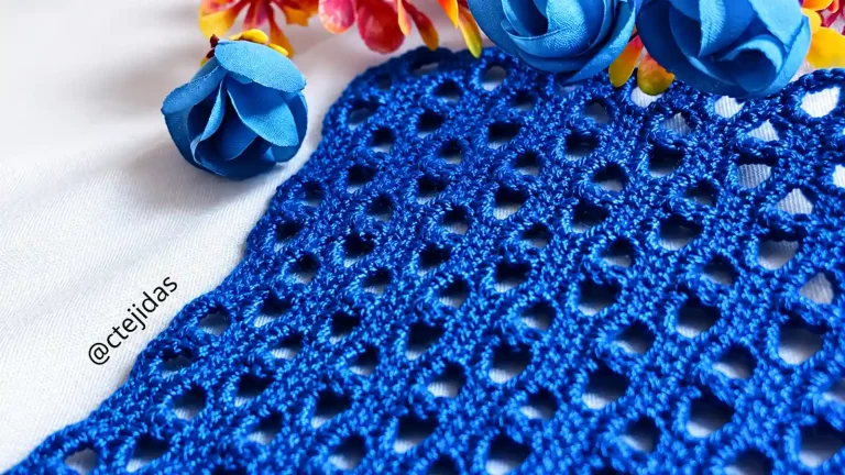 El arte del relieve: punto Panal a crochet para piezas únicas y acogedoras